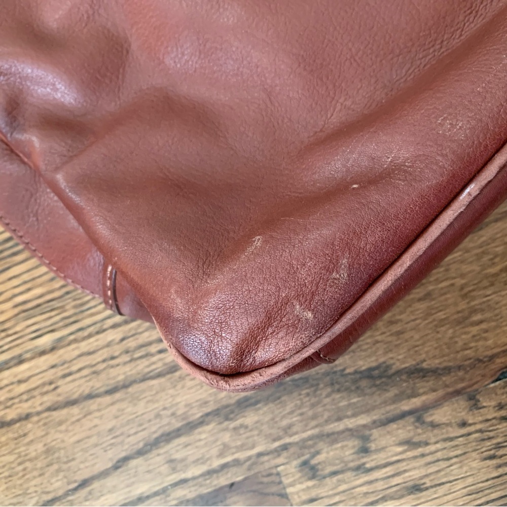 Liz Claiborne Brown Leather Laptop Briefcase Computer Bag - Picture 12 of 16